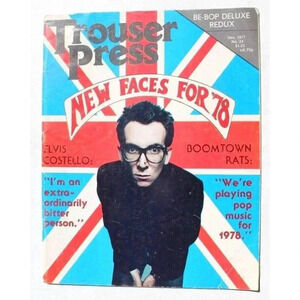 VTG Trouser Press Magazine #24 December 1977 Elvis Costello The Boomtown Rats